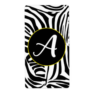 Zebra mönstrad fraktsedel