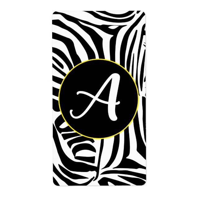 Zebra mönstrad fraktsedel (Framsidan)