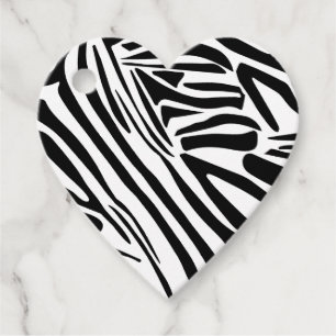 Zebra mönstrad gåvor etiketter