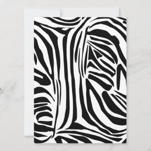 Zebra mönstrad julkort