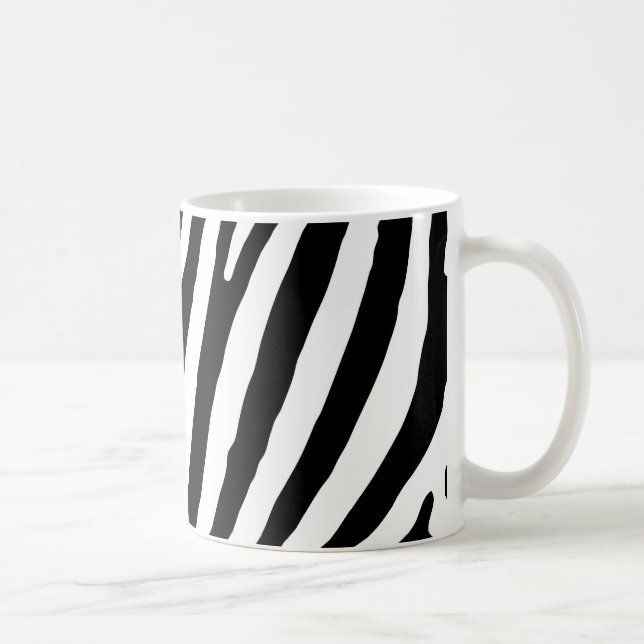 Zebra mönstrad kaffemugg (Höger)