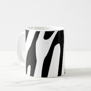 Zebra mönstrad kaffemugg
