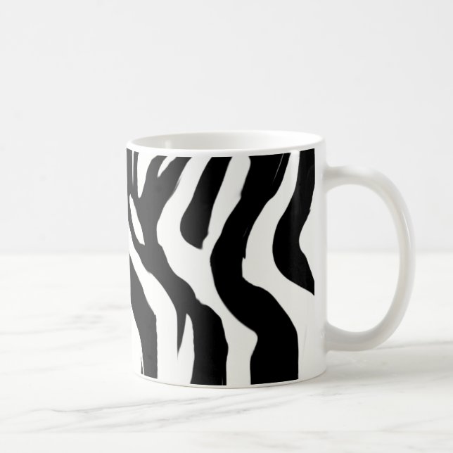 zebra mönstrad kaffemugg (Höger)
