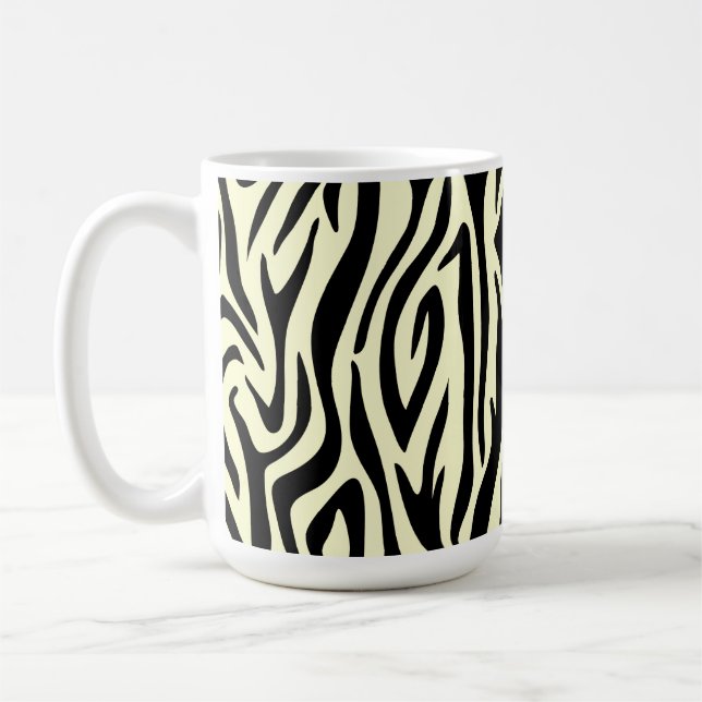 Zebra mönstrad kaffemugg (Vänster)