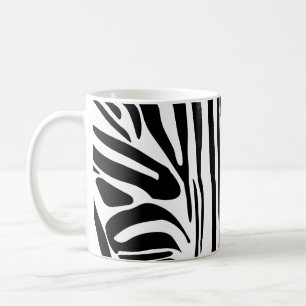 Zebra mönstrad kaffemugg