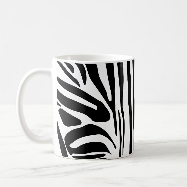 Zebra mönstrad kaffemugg (Vänster)