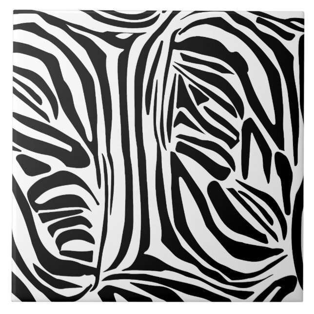 Zebra mönstrad kakelplatta (Framsidan)