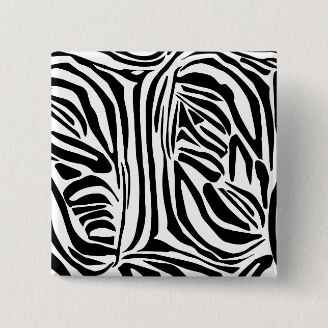 Zebra mönstrad knapp (Framsida)