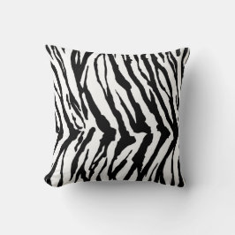 Zebra mönstrad kudde