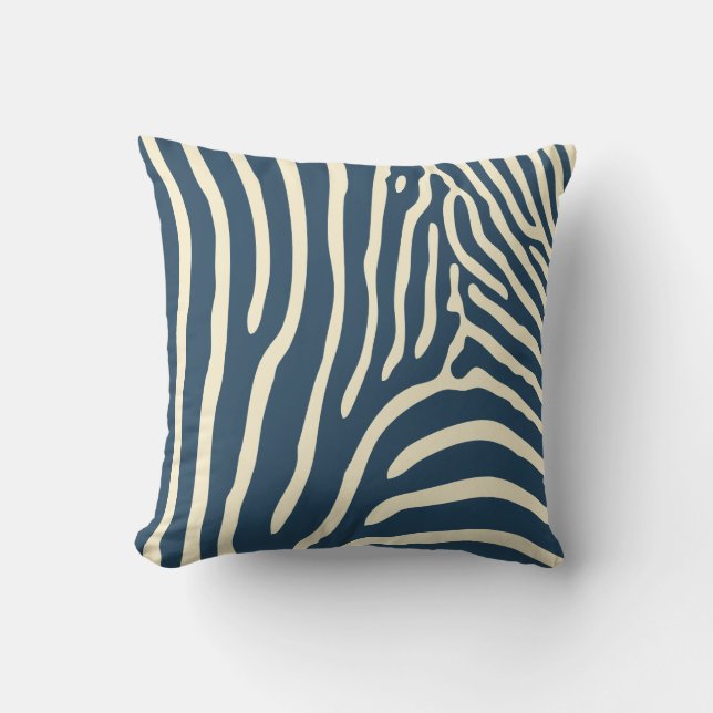 Zebra mönstrad kudde (Framsida)