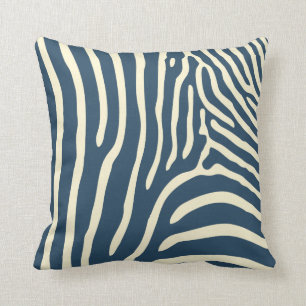 Zebra mönstrad kudde