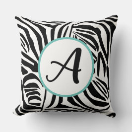 Zebra mönstrad kudde