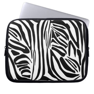 Zebra mönstrad laptop fodral