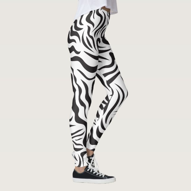 Zebra mönstrad leggings (Höger)
