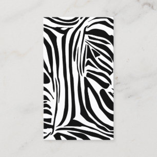 Zebra mönstrad lojalitetskort