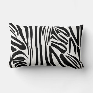 Zebra mönstrad lumbarkudde