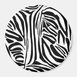 Zebra mönstrad magnet
