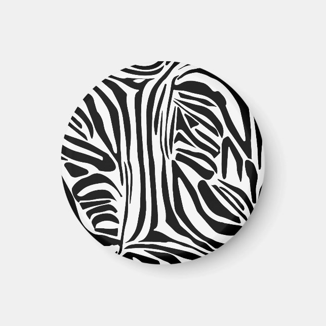 Zebra mönstrad magnet (Framsidan)