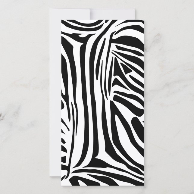 Zebra mönstrad meddelande (Framsida)