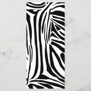 Zebra mönstrad meny