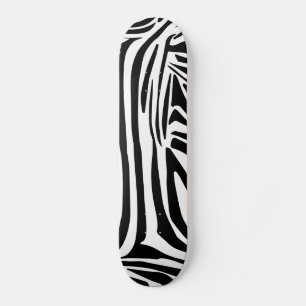 Zebra mönstrad mini skateboard bräda 18,5 cm