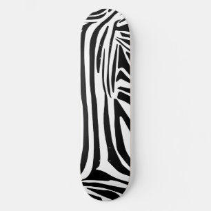 Zebra mönstrad mini skateboard bräda 18,5 cm