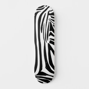 Zebra mönstrad mini skateboard bräda 18,5 cm