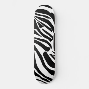 Zebra mönstrad mini skateboard bräda 18,5 cm