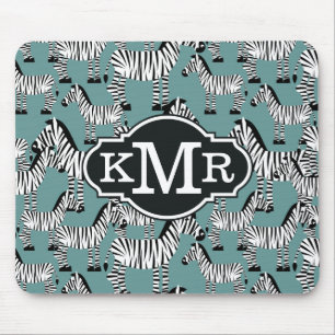 Zebra mönstrad Monogram Musmatta
