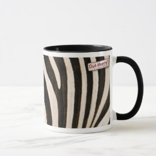 Zebra mönstrad mugg