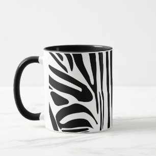 Zebra mönstrad mugg