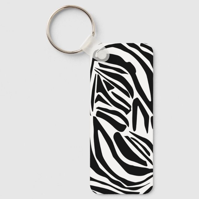 Zebra mönstrad nyckelring (Framsida)