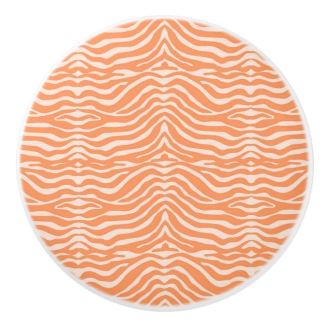 Zebra mönstrad orange knopp (Framsidan)