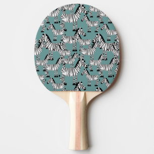 Zebra mönstrad pingisracket