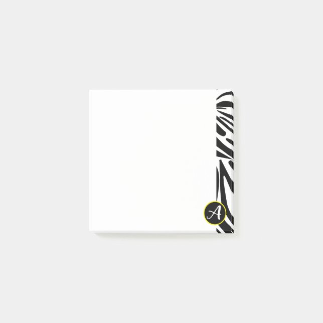 Zebra mönstrad post-it block (Framsida)