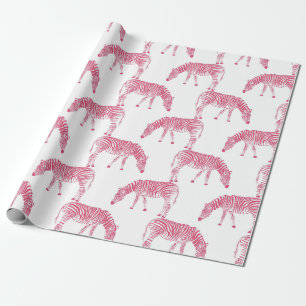 Zebra mönstrad presentpapper