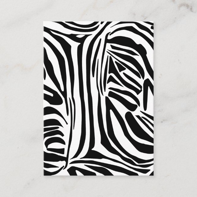 Zebra mönstrad rådkort (Framsida)