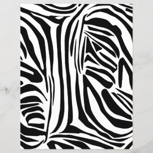 Zebra mönstrad reklamblad