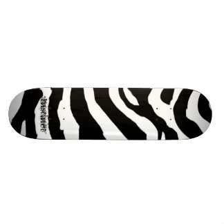 Zebra mönstrad skateboard bräda 19,5 cm