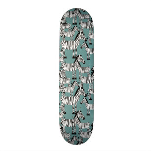 Zebra mönstrad skateboard bräda 20 cm