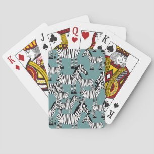 Zebra mönstrad spel kort