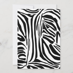 Zebra mönstrad tack kort