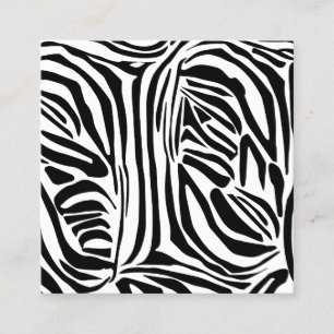 Zebra mönstrad tidsbeställning kort
