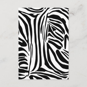 Zebra mönstrad tilläggskort