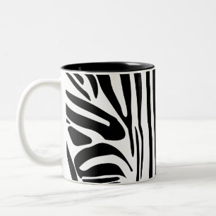 Zebra mönstrad Två-Tonad mugg