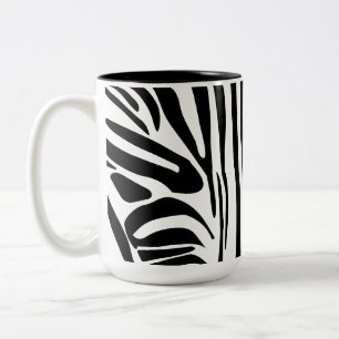 Zebra mönstrad Två-Tonad mugg