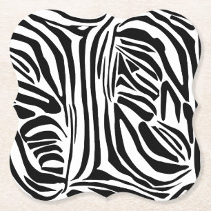 Zebra mönstrad underlägg papper