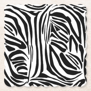 Zebra mönstrad underlägg papper
