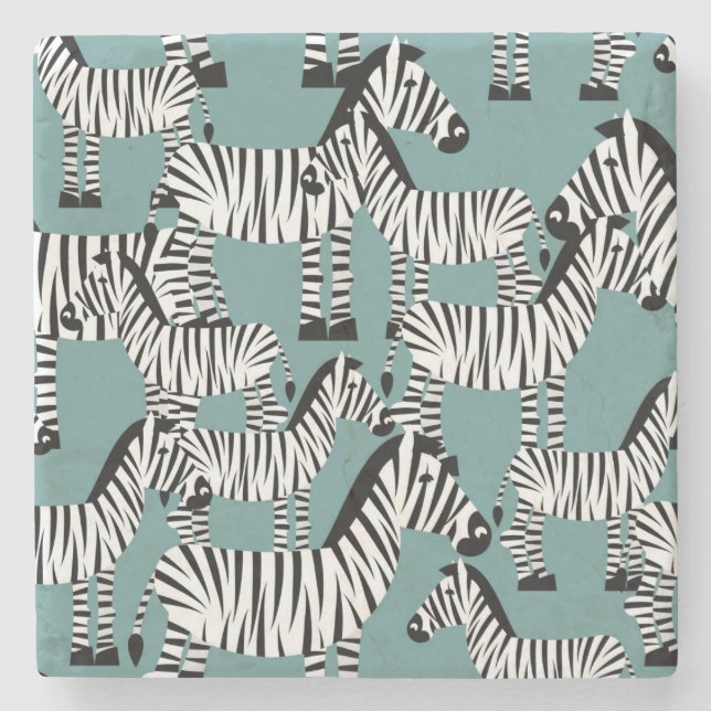 Zebra mönstrad underlägg sten (Framsidan)