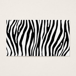 Zebra mönstrad visitkort